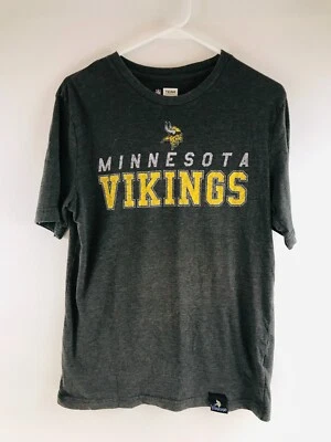 Minnesota Vikings T-Shirt Men's Size Medium Gray Heather NFL Team Apparel Tee - Image 1 of 4