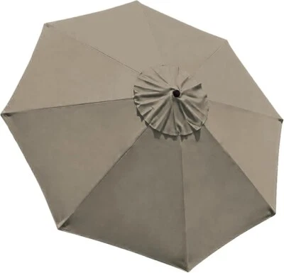9FT Patio Umbrella Replacement Covers 8 Ribs Market Umbrella Canopy Cover ONLY - Image 1 of 4