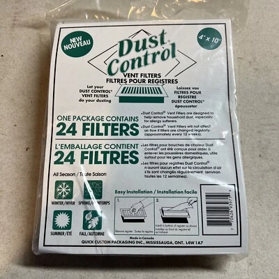 Filtros de ventilación de control de polvo - Paquete de 24 | Atrapa partículas no deseadas en el aire... Foto 1 de 4