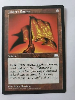 MTG Magic The Gathering Card Jabari'ss Banner Artifact Weatherlight 1997 - Image 1 of 2