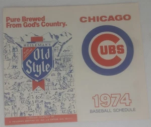 1974 Chicago Cubs Foldout Baseball Schedule - EX condition - Picture 1 of 2