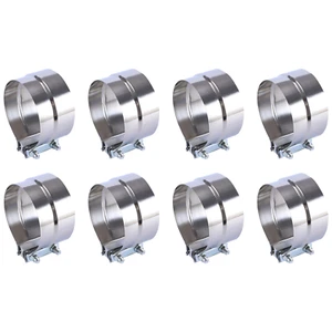 8Pcs 5" Stainless Exhaust Band Clamp Step Clamps for Catback Muffler Pipe - Bild 1 von 4