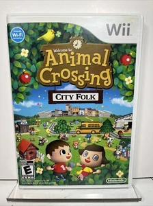 Estuche y Manual Solo SIN JUEGO Animal Crossing City Folk Nintendo Wii Auténtico - Imagen 1 de 3
