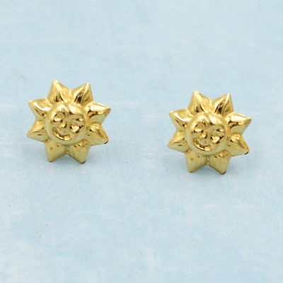 14k Yellow Gold Shinning Sun Studs/Stud Earrings - Image 1 of 3