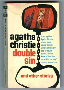 DOUBLE SIN by Agatha CHRISTIE! Vintage 1962 FIRST PRINTING PB! Poirot! Marple! - Picture 1 of 2