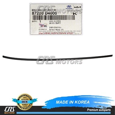 ✅GENUINE✅ Roof Molding RIGHT PASSENGER Side for 2016-2020 Kia Optima 87220D4000 - Image 1 of 4