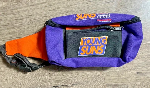 Vintage 1990s Sport Phoenix Suns Purple Waist Bag Fanny Pack Official Young Suns Cover