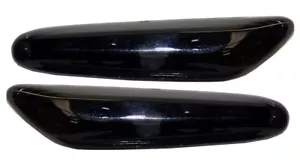 BMW 3 SERIES E92 COUPE 2005- CRYSTAL BLACK SIDE LIGHT REPEATER INDICATORS - Picture 1 of 1