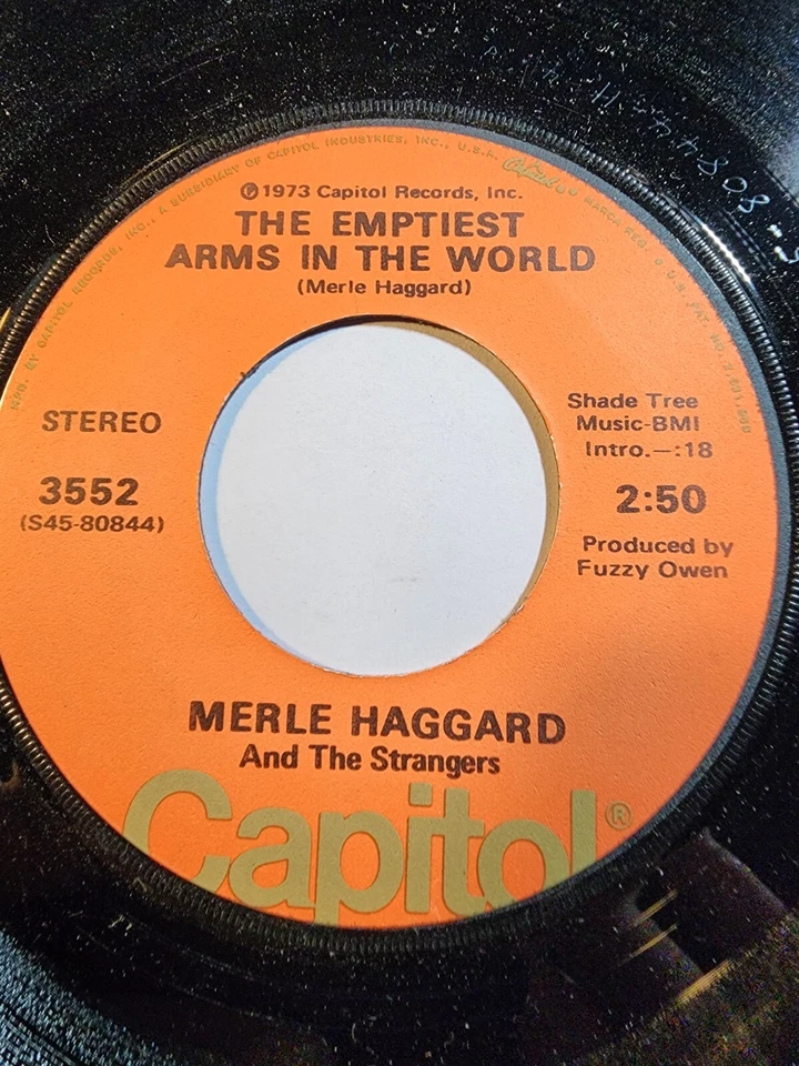 Merle Haggard :The Emptiest Arms In The World/  Radiator Man VG+ F282 - Image 1 of 1