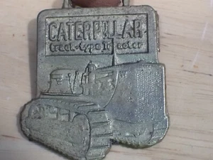 Caterpillar Track Type Tractor Pocket Watch Fob good used with strap - Picture 1 of 4