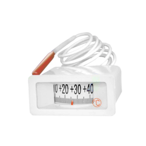 Analog Einbau Waagrecht Thermometer mit 1,5m Fernfühler Kühlung  -40 +40°C  - Bild 1 von 1