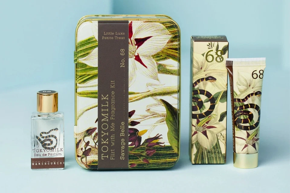 TokyoMilk Savage Belle Tin with FREE Snowdrop Little Luxe perfume - Image 1 of 1