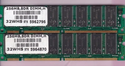 512MB 2x256MB PC-133 PNY Brand 32WHS SPECTEK Ram Memory Kit PC133 SDRAM 32Mx64 - Image 1 of 2