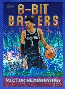 2025-26 Topps VICTOR WEMBANYAMA #8B-4 8-Bit Ballers Holo Foil San Antonio Spurs - Imagen 1 de 2
