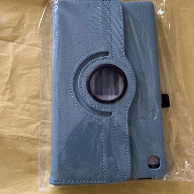 Case For SAMSUNG Galaxy Tab 8", NEW! Black, synthetic leather, rotating stand - Image 1 of 2