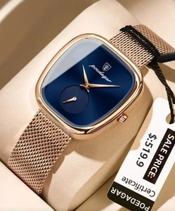 POEDAGAR Luxury Watches, Elegant and Modern Women's Quartz MLA-T0017F - Picture 1 of 12