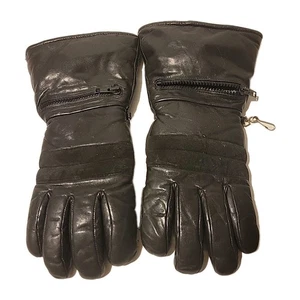 Vintage Bermans Leather Riding Gloves Motorcycle W Rain Covers Small Women's - Picture 1 of 4