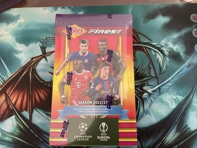 2022-23  Topps Finest Flashbacks UEFA Club Competitions Soccer Hobby Box SEALED - Image 1 of 4