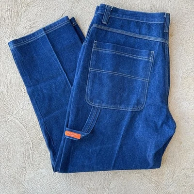 Super sick pair of baggy iceberg jeans tag size 42 measurements are waist flat 2 - Image 1 of 4