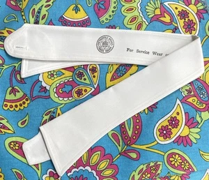 Vintage WW2 uniform collar size 15.5 UNUSED Old England Metropole 1940s white - Picture 1 of 4