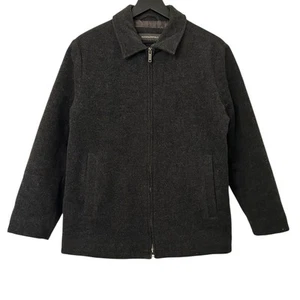 Banana Republic Wool Cashmere Bomber Jacket Dark Grey Small - Picture 1 of 5