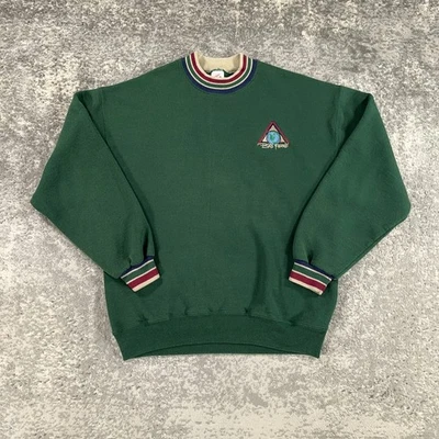 VTG Bills Friends Sweatshirt Mens Large L Green Earth Logo 90s USA Made Jerzees - Image 1 of 4