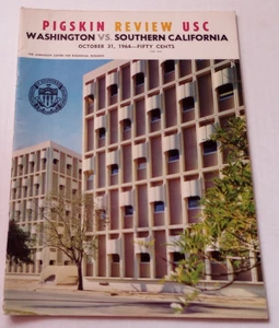 College Football Game Program October 31 1964 USC Trojans Vs Washington Huskies - Picture 1 of 10
