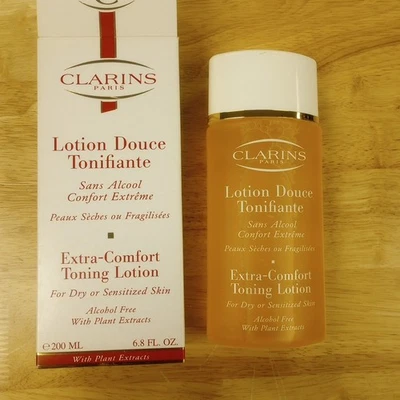 CLARINS Loción Tonificante Extra Confort Sin Alcohol con Aloe Vera 200 ml/6,8 oz ~ Nueva Foto 1 de 4