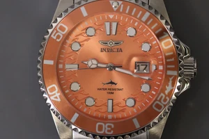 INVICTA Pro Diver Lady 43mm Stainless Steel Steel Orange dial PC32 Quartz - Picture 1 of 6