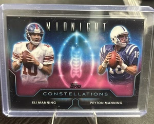 2024 Topps Midnight PEYTON MANNING & ELI MANNING Constellations C-22 - Picture 1 of 2