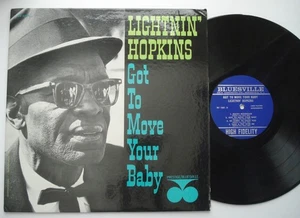 LIGHTNIN' HOPKINS Got To Move Your Baby BLUESVILLE original Blues vinyl LP RVG - Bild 1 von 4