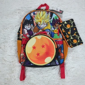 Dragonball Z 5-piece Backpack Set Orange - Picture 1 of 3