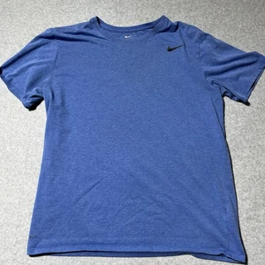 Nike T-Shirt Herren Large blau Dri-Fit Rundhals feuchtigkeitsableitend Fitness The Nike Tee - Bild 1 von 7