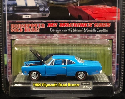 M2 Machines 69 1969 Plymouth Road Runner Muscle-Cars Mopar Collectible R01 08-03 - Image 1 of 2