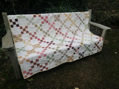 Patchwork quilt blanket throw bedspread  - Image 1 of 4