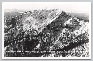 RPPC Thompson Peak Lookout Susanville CA Vintage Real Photo Postcard - Picture 1 of 2