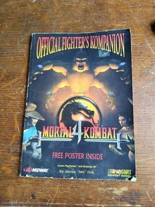 Mortal Kombat 4 Official Fighters Kompanion 1998 Brady Games Strat Guide Vintage - Foto 1 di 13