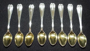 Konvolut antike Tiffany & Co Silber Demitasse Teelöffel Löffel Goldwäsche - Bild 1 von 12