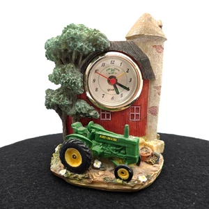 Vintage John Deere Model "G" Tractor Farm Scene Alarm Clock - Picture 1 of 9
