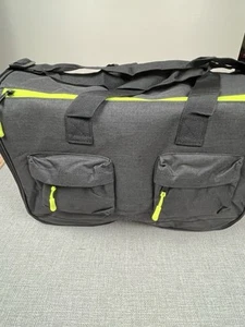 Hombys Garment Duffle Bag Black 17” x 12” x 7.5” Travel Packing Suitcase - Picture 1 of 14