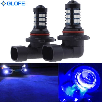 HB4 9006 LED Bulbs High Power DRL 3030SMD Fog Light Projector Bulbs 10000K Blue - Image 1 of 4