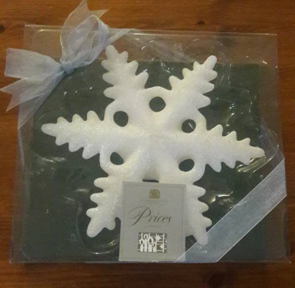 Large Snowflake Floating Candle  by Prices London (Unopened) - Image 1 of 1