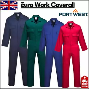 Portwest Men's Euro Work Coverall Overall Mechanic Boiler High Quality Suit S999 - Picture 1 of 14