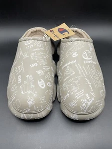 New Champion Super Meloso Doodle Slip On Clog Slides Beige Youth Size 7 - Picture 1 of 8