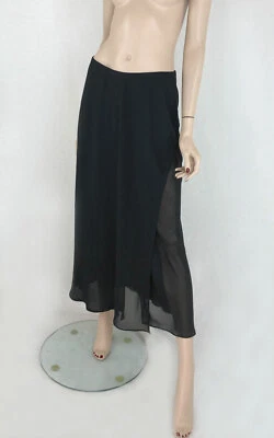 La Perla Elasticised waistband and bias cut sheer skirt BLACK AU 16 Foto 1 de 2