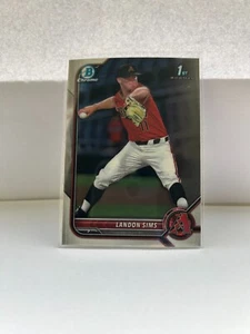 2022 Bowman Draft Bowman Chrome Landon Sims Rookie Arizona Diamondbacks #BDC-72 - Picture 1 of 2