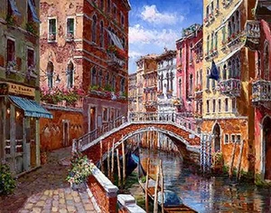 SAM PARK "Springtime Venice" Canal Treasures Suite 14x18 Hd Firmado # Giclee PCOA - Imagen 1 de 1