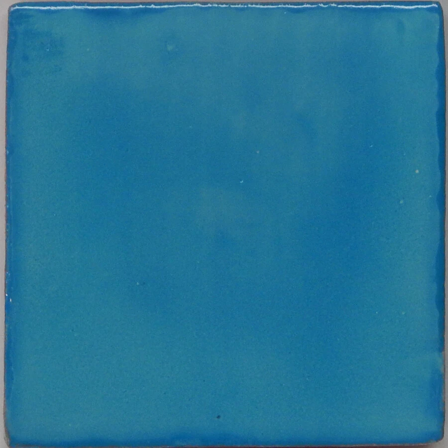 Mexican Tile Handmade Talavera Backsplash Handpainted Washed Turquoise # S030 - Image 1 of 1