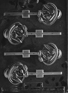 CHARACTER BUNNY WITH HAT lolly mold Chocolate Candy bunnies rabbit E126 - Picture 1 of 1