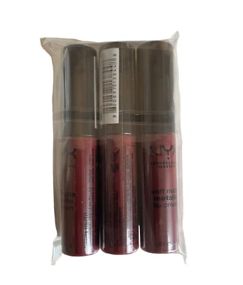 (Pack of 3) NYX Metallic Lip Cream Budapest, SMMLC04, Soft Matte Pro Makeup - Image 1 of 4